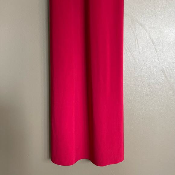 MISA Los Angeles PARGOL DRESS LIPSTICK RED Size XS Stretch Jersey Maxi Open Back - Picture 9 of 16